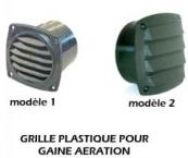 GRILLE PLASTIQUE POUR GAINE AERATION